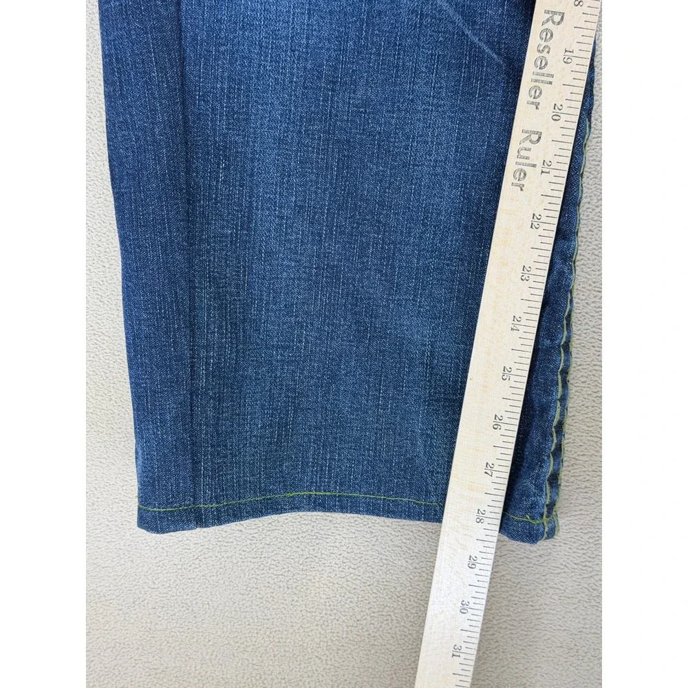 True Religion Billy Super T Jeans Mens 36 Blue Denim Straight‎ Leg World Tour